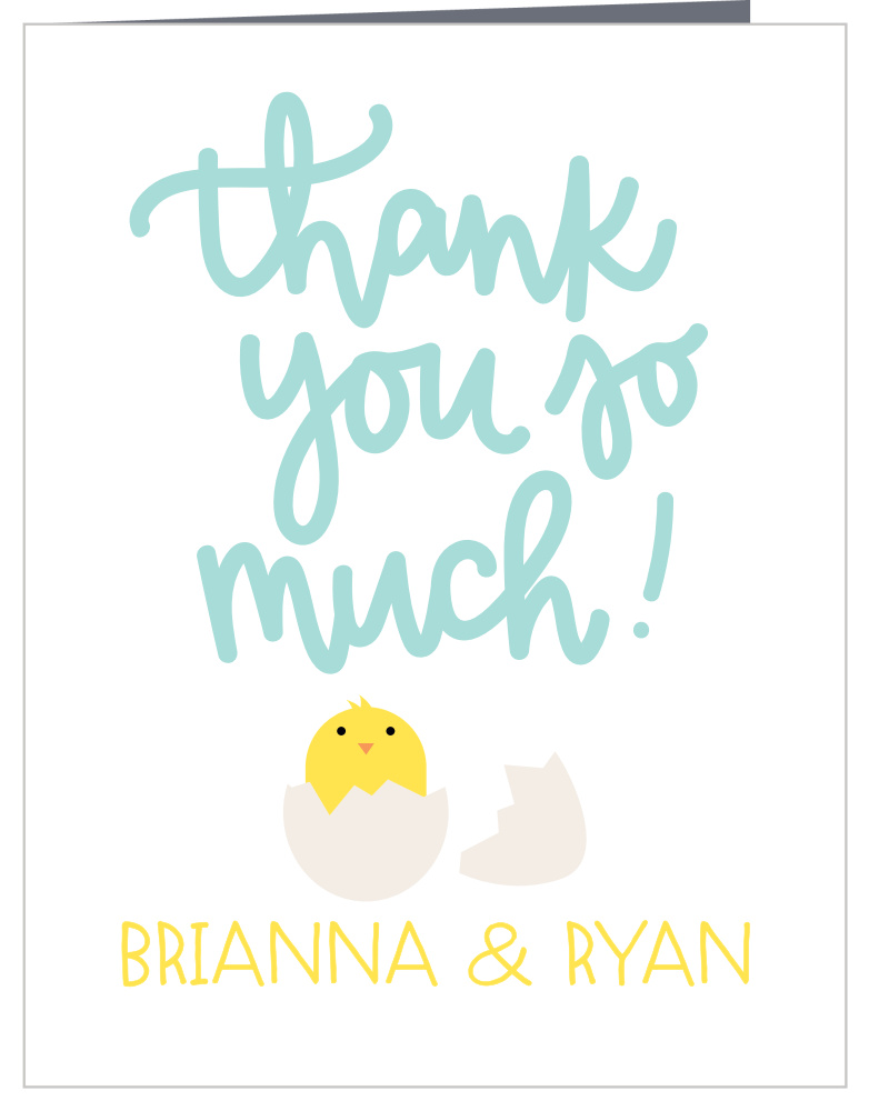Ready to Hatch Baby Shower Thank You Cards