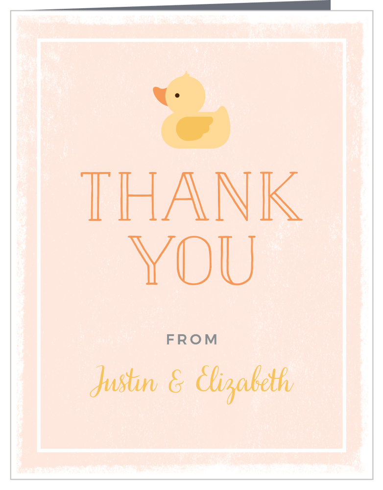 Little Duck Baby Shower Thank You Cards