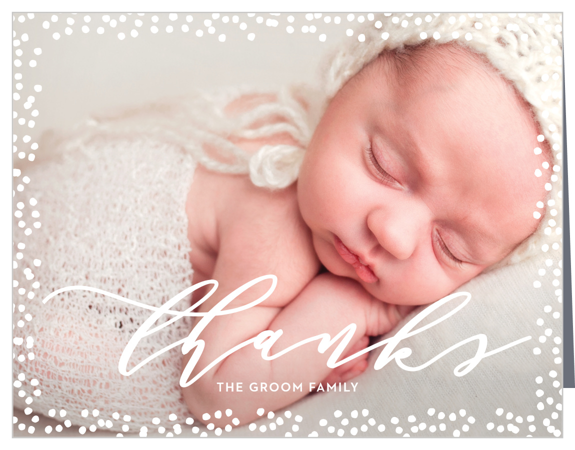 Speckled Dots Baby Shower Thank You Cards