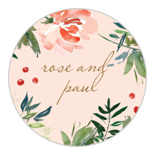 Decorate your wedding stationery and seal envelopes with our breathtaking Winter Berries Wedding Stickers! With floral and winterberry illustrations covering the page, encircling your names in their stunning calligraphy, these stickers are a perfect match for any wedding.