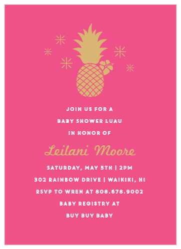 Beach Babe Baby Shower Invitation Tropical Baby Shower Invite