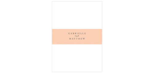 Give your wedding stationery an extra touch of beauty with our Spring Peach Wedding Belly Bands.