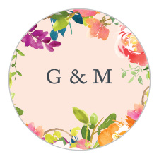 Give your wedding stationery an extra touch of beauty with our Spring Peach Wedding Stickers.
