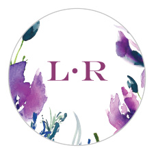 Give your wedding stationery an extra splash of beauty with our Lavender Blooms Wedding Stickers.