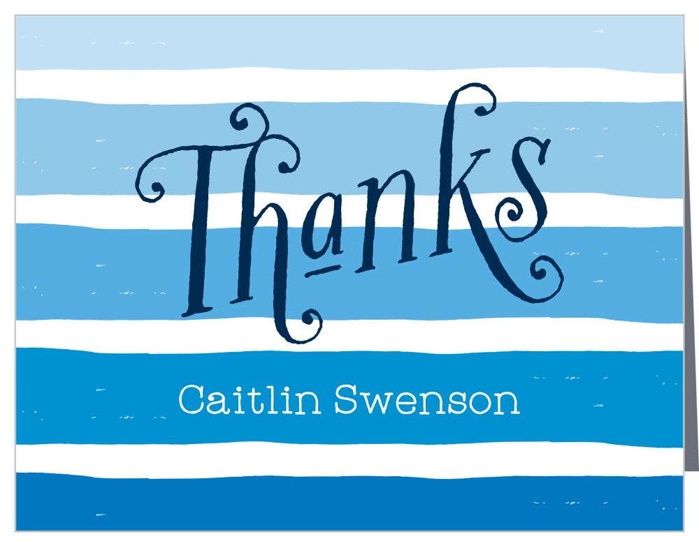 Beach Waves Baby Shower Thank You Cards
