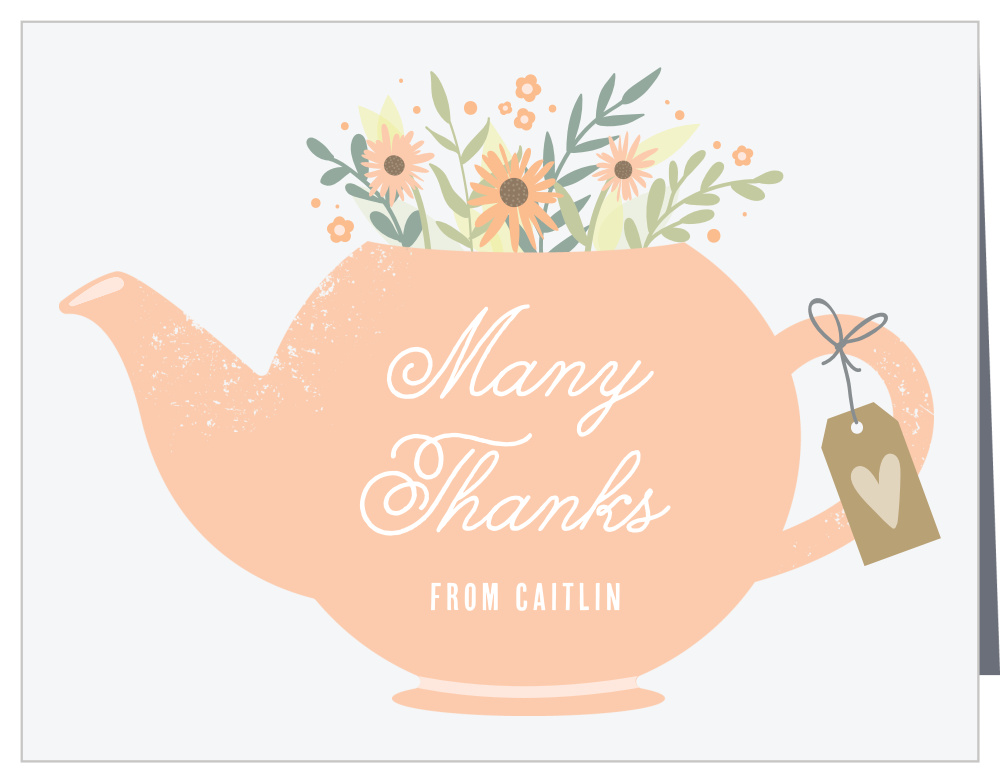Tea Bouquet Baby Shower Thank You Cards