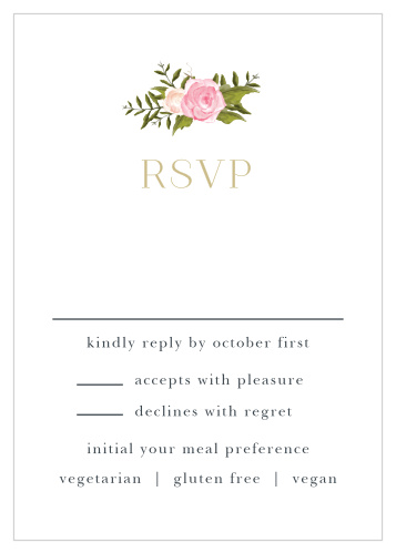 Floral Antlers Wedding Invitations by Basic Invite