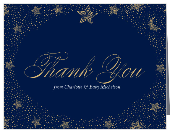 Twinkling Star Baby Shower Thank You Cards let you make your gratitude tangible.