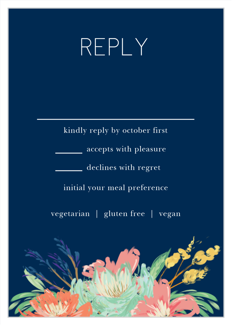 Tropical Blooms Response Cards