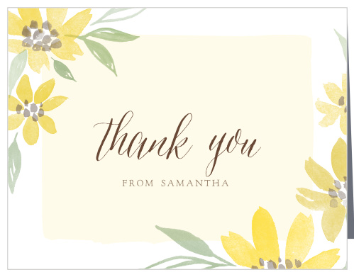 Send out a ray of sunshine with our Sunflower Summer Baby Shower Thank You Cards.