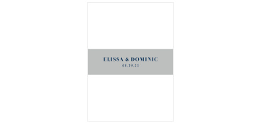 Give your wedding preparation the touch of class it deserves with our Indigo Watercolor Wedding Belly Bands.