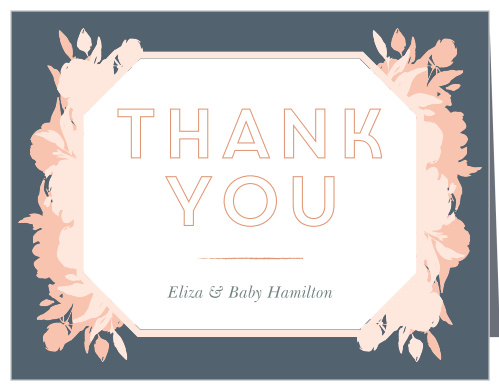 Show your appreciation with our Pink Bouquet Baby Shower Thank You Cards.