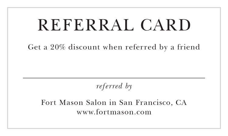 Referral Business Card Back Landscape