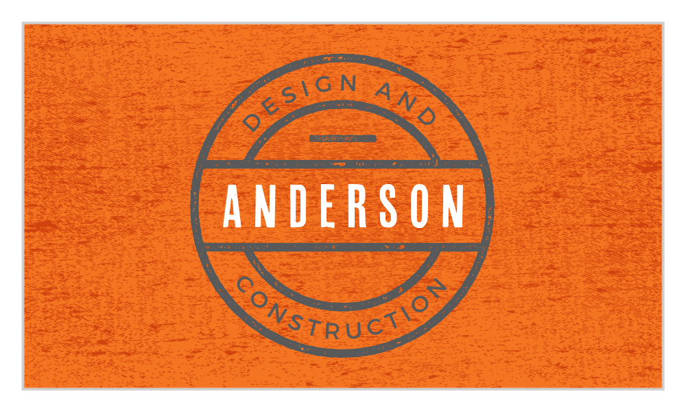 Construction Badge Business Cards