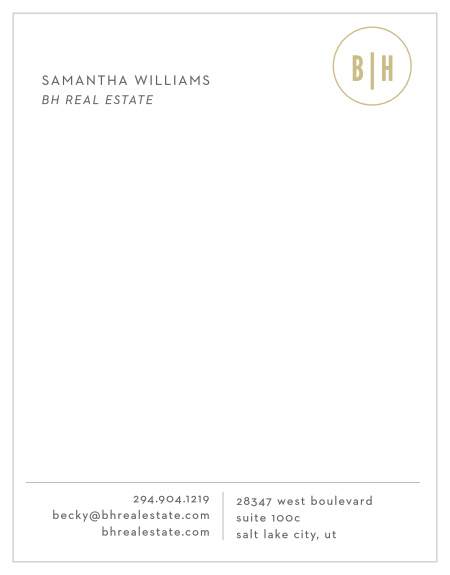 Our Realtor Monogram Business Stationery is far from average. 