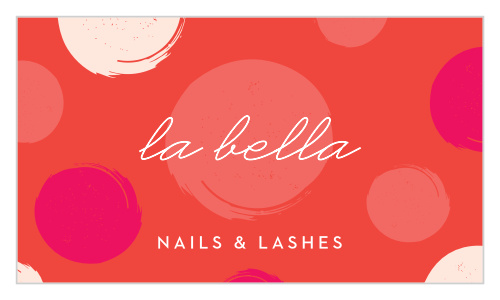 You bring fun, color, and excitement to the lives of your clients. Why shouldn't your business cards do the same for you? Our Nails & Lashes Business Cards are here for just that.