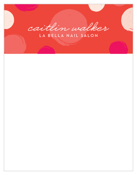 You bring fun, color, and excitement to the lives of your clients. Why shouldn't your business stationery do the same for you? Our Nails & Lashes Business Stationery is here for just that.