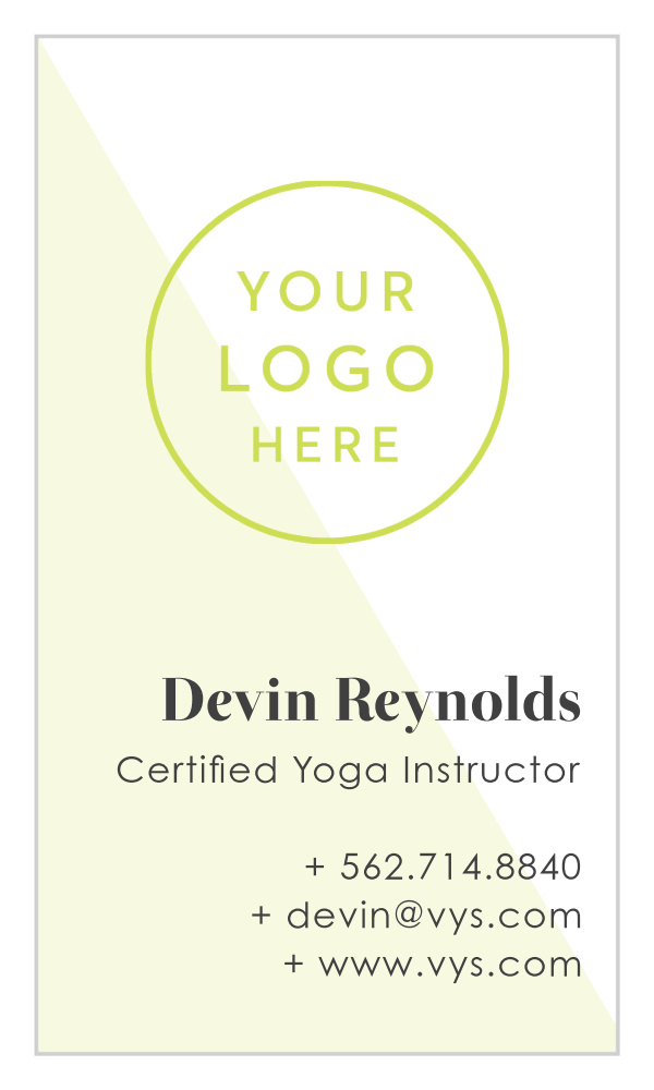 Yoga Studio Logo Business Cards