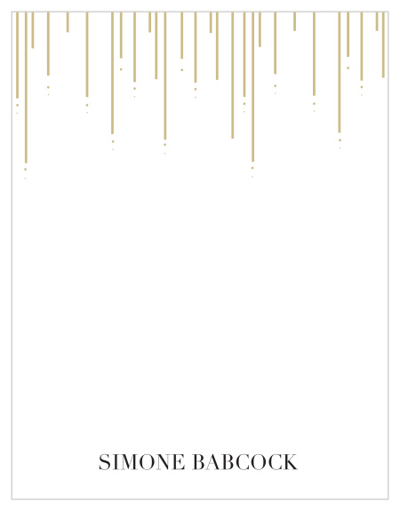 Whether you're taking notes, writing invoices, or communicating within your own business, our Sparkling Salon Business Stationery offers a perfectly elegant backdrop for your etchings.