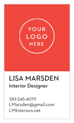 Our Paint Chips Logo Business Cards pair your name and details with one of 180 + colors for you to choose from