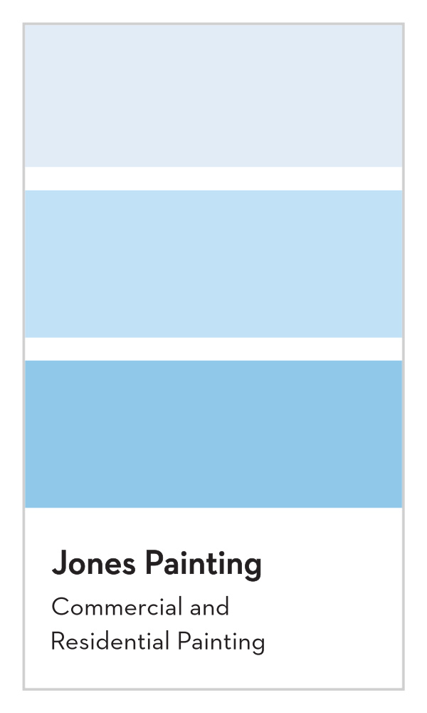 Painter Chips Business Cards