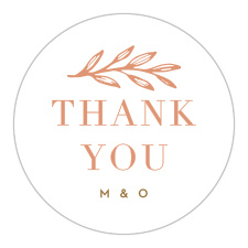 The Ornate Corners logo square is the perfect finishing touch for this or any wedding invitation set.