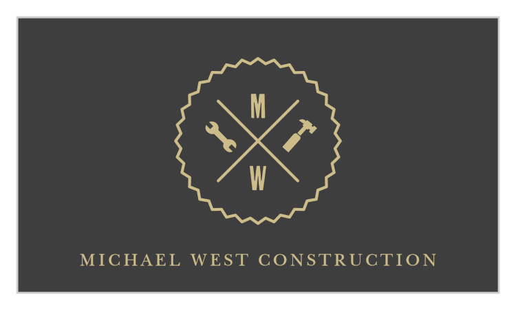 Construction Tools Business Cards