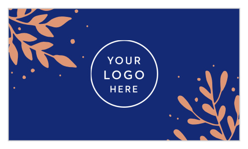 Our Creative Professional Logo Business Cards feature a gorgeous duo of branches, each growing from opposite corners toward your logo in the center.