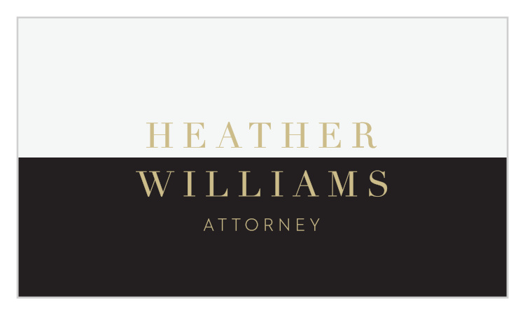 Classic Attorney Business Cards