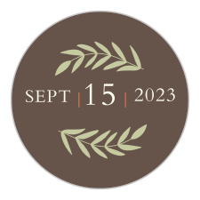 Lovely autumn colors and your wedding date adorn our Fall Harvest Wedding Stickers, making them the perfect final touch to the rest of your Fall Harvest wedding suite!