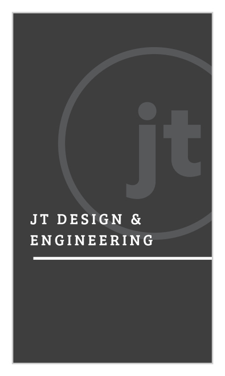 Engineer Monogram Business Cards