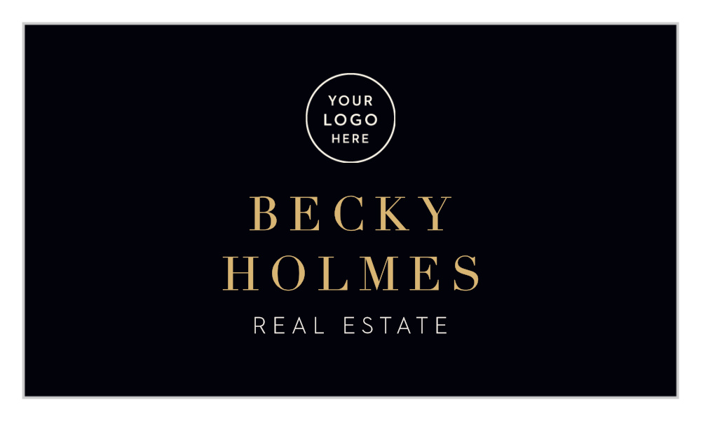 Real Estate Key Logo Business Cards