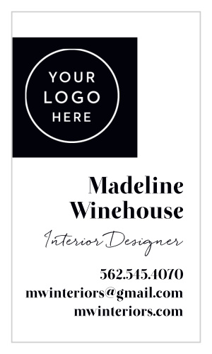 Interior Designer Logo Business Cards is designed with your logo in mind.