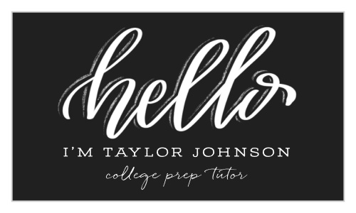 Our Creative Lettering Business Cards offer a friendly, but still professional, glimpse at your business.