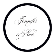 The Simple Elegance logo square is the perfect finishing touch for this or any wedding invitation set.