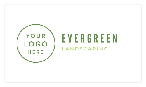 Our Landscaping Leaf Business Cards feature ample space for your logo and paired with a matching set of fonts.