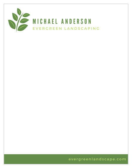 Our Landscaping Leaf Business Stationery offers a gorgeous space for taking notes, writing invoices, and leaving a lasting impression on your clientele.