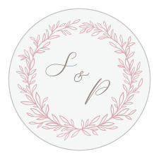Gift family and friends with a memento of your special day with our Circled Monogram Wedding Stickers.