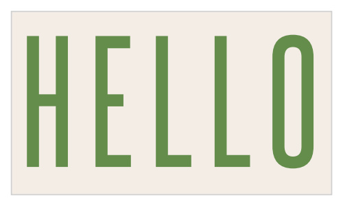 Greet your current and potential clients with our Modern Hello Business Cards.