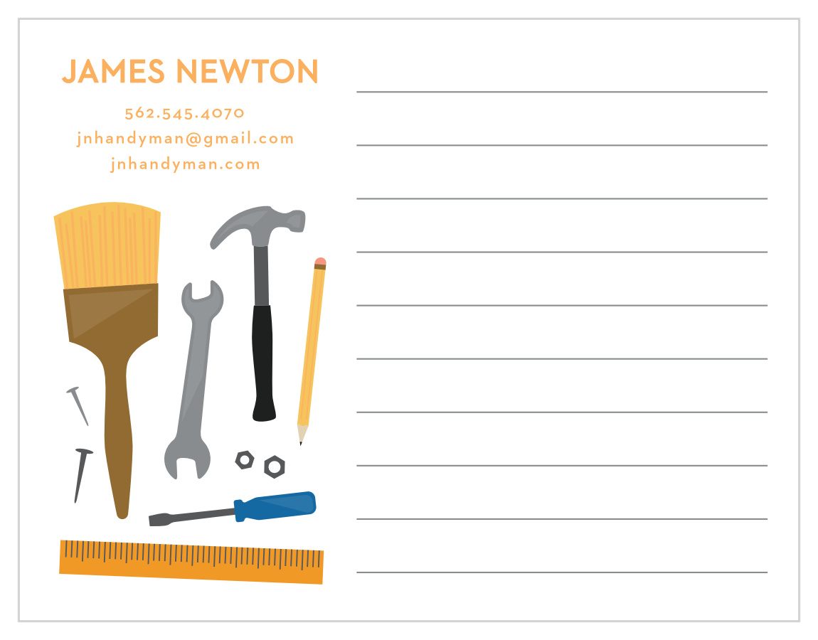Handyman Contractor Business Stationery