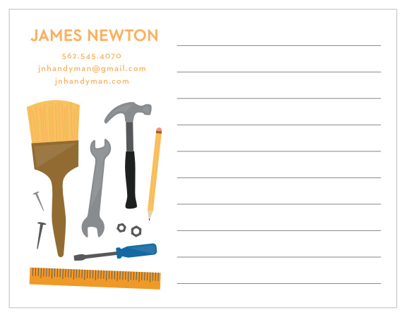 he Handyman Contractor Business Stationery is perfect for a handyman, contractor, or remodeling company.