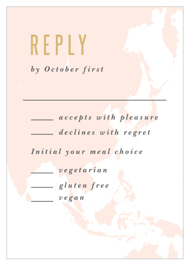 Get a proper headcount in style with our Adventure Begins Map Response Cards.