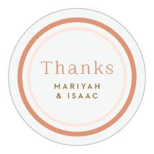 Seal every envelope, pocket, and belly band with our Clean Lines Wedding Stickers!