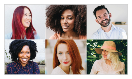 Our Six Photo Landscape Business Cards offer a customizable ensemble of photos for you to display your work or team members!