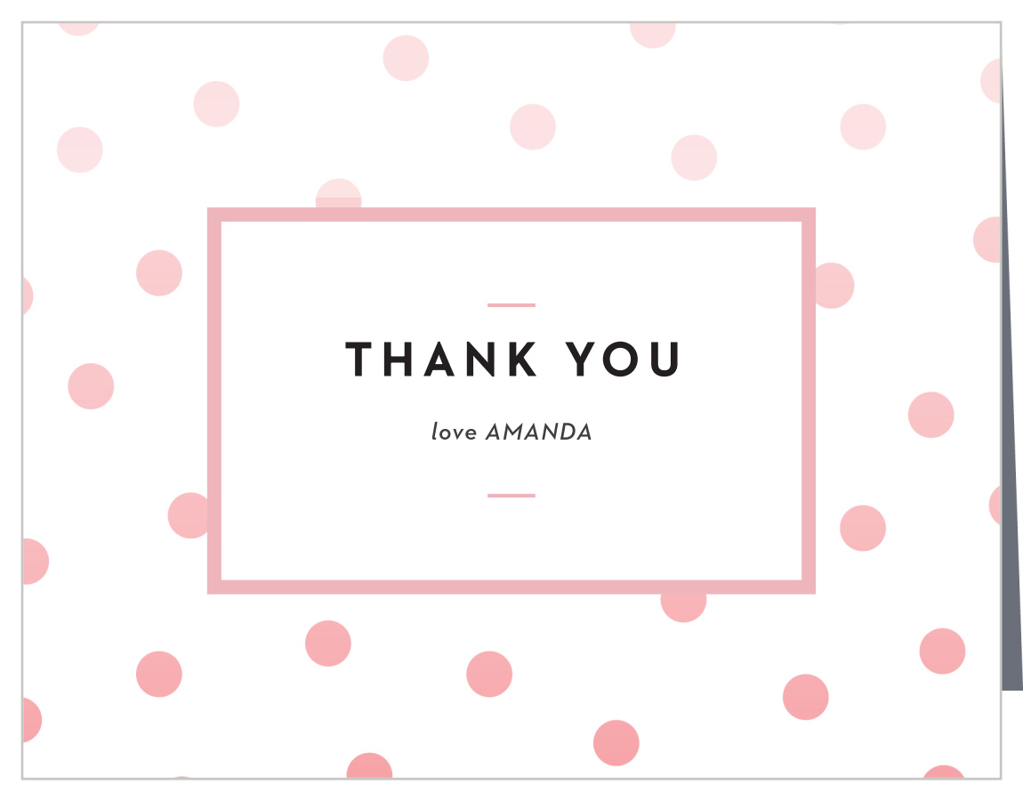 Ombre Dots Baby Shower Thank You Cards