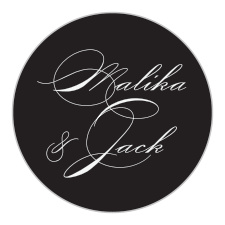 Add a perfect touch of class to your invites with our Formal Damask Wedding Stickers. 