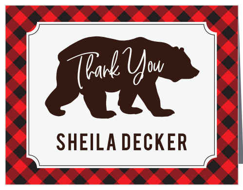 Mama Bear Baby Shower Thank You Cards