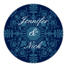 The Elegant Spires logo square is the perfect finishing touch for this or any wedding invitation set.