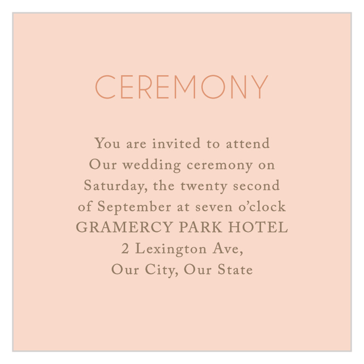 Dawn Flowers Ceremony Cards