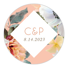 Our Dawn Flowers Wedding Stickers are heavily reminiscent of spring or summer.